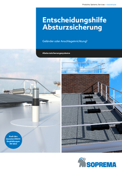 Flyer "Entscheidungshilfe Absturzsicherung"