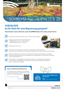 Checkliste SOPREMA Nature Kit