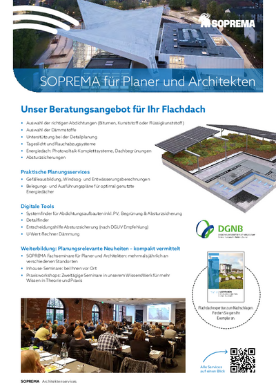 Flyer "Services für Planer und Architekten"