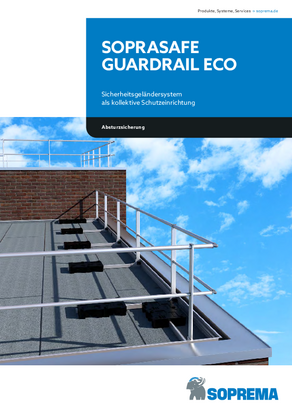 Broschüre "Arbeitsschutzgeländer SOPRASAFE GUARDRAIL ECO"